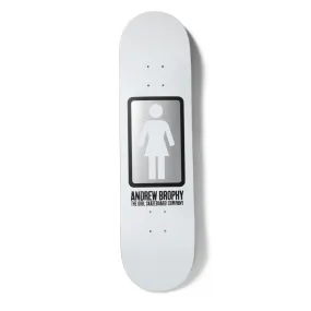 Girl Skateboard Deck OG Black White Andrew Brophy 8.56"