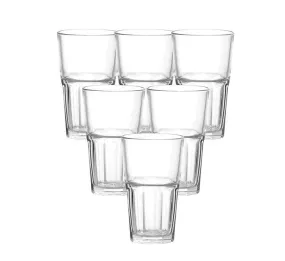 Glass Tall Drinking Cup Set