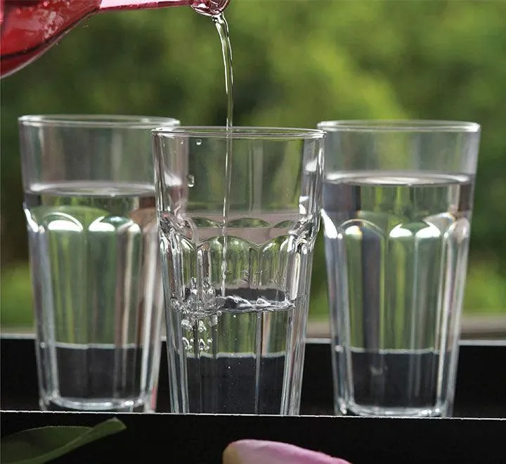 Glass Tall Drinking Cup Set