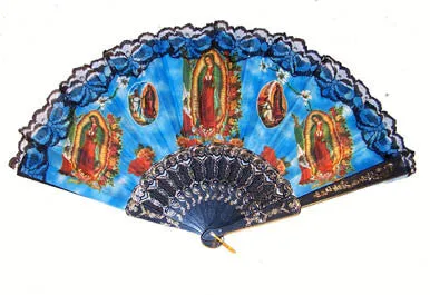 GUADALUPE LACE HAND FAN  (Sold by the piece or dozen)