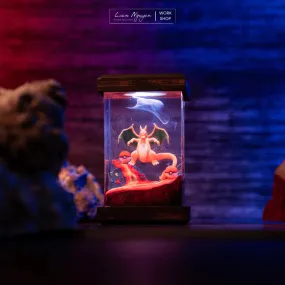 Handmade Pokemon Charizard Night Lamp, for Desk or Bedroom Decoration, Perfect as a Gift