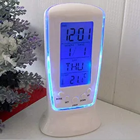 Hoshila172 Digital White Clock