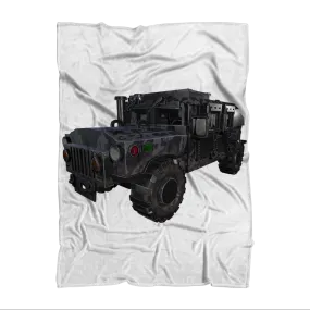 Hummer Vehicle Sublimation Throw Blanket