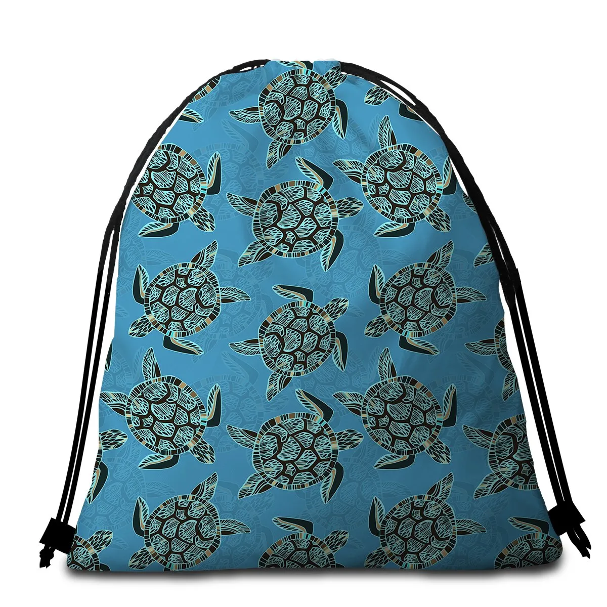 I Sea Turtles Towel   Backpack