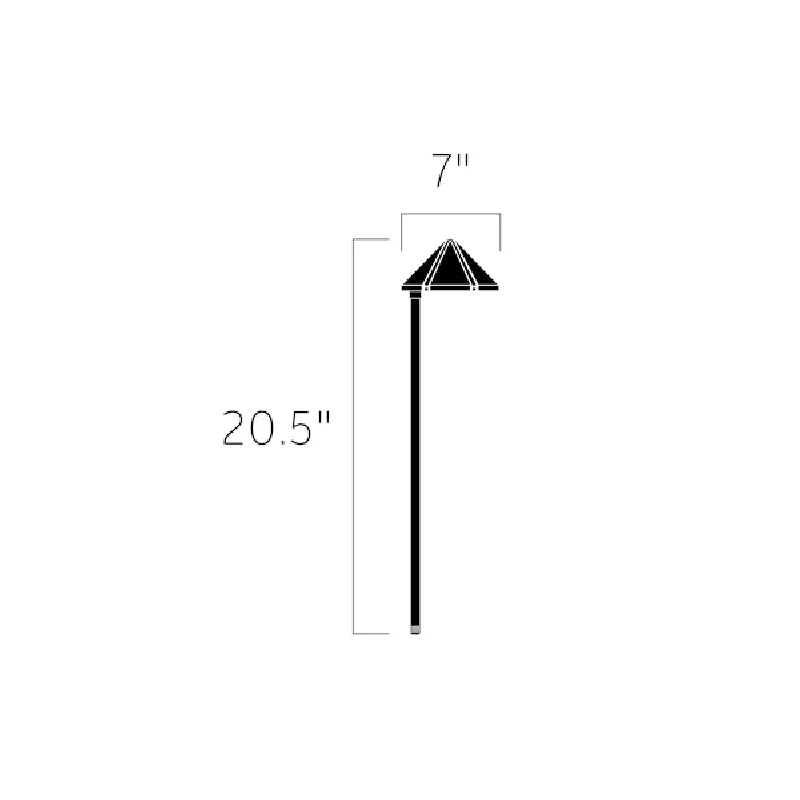 Kichler 15827 7" 12V LED Side Mount Path Light