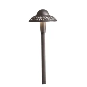 Kichler - 15857AZT30R -LED 3000K Pierced Dome Path Ligh, Textured Architectural Bronze