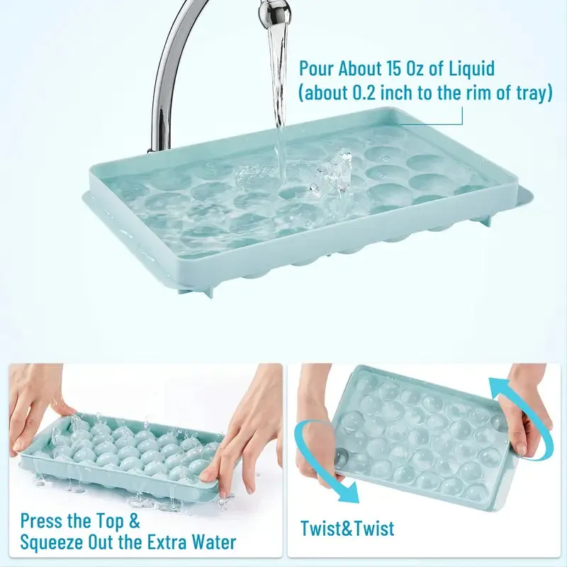 Kitchen 33-ball Ice Tray Set