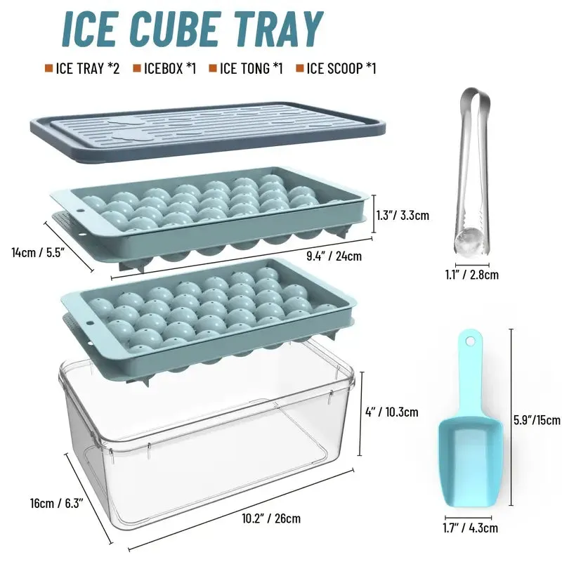 Kitchen 33-ball Ice Tray Set