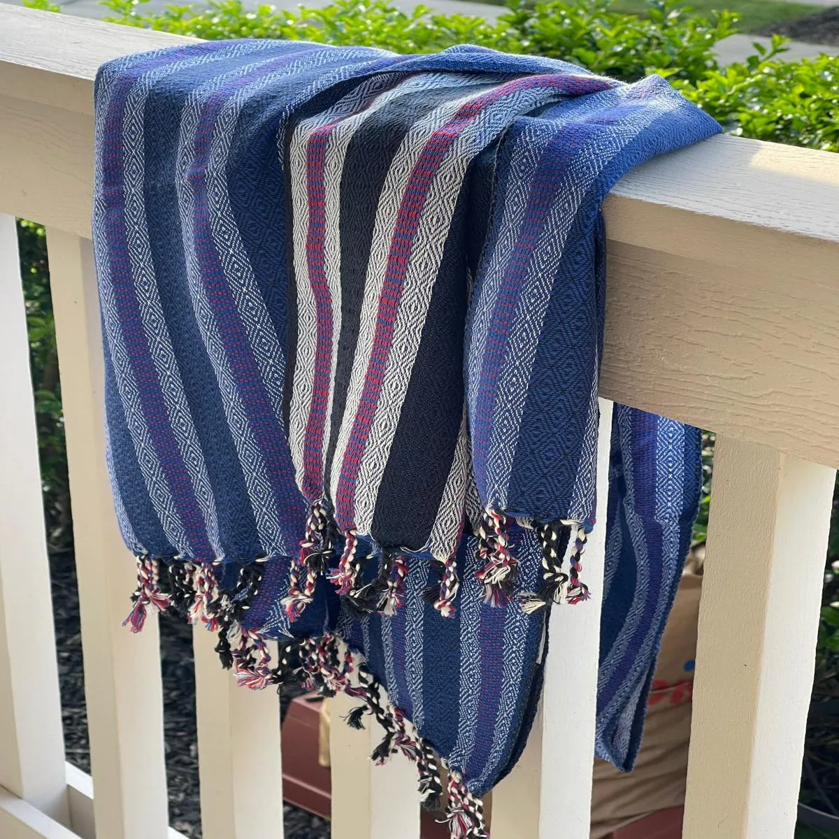 Midnight Blues Turkish Towel