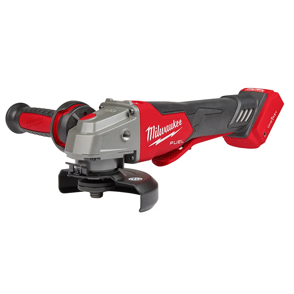 Milwaukee 2882-20 M18 FUEL™ 4-1/2" / 5" Braking Grinder w/ ONE-KEY™  Paddle Switch, No-Lock