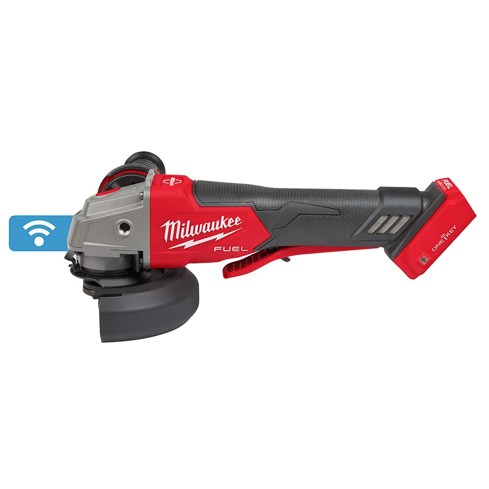 Milwaukee 2882-20 M18 FUEL™ 4-1/2" / 5" Braking Grinder w/ ONE-KEY™  Paddle Switch, No-Lock