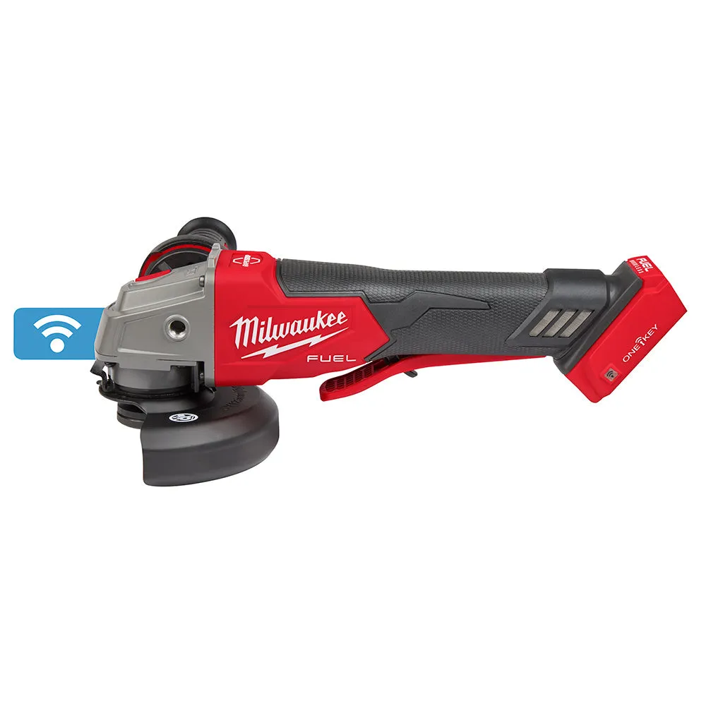 Milwaukee 2882-20 M18 FUEL™ 4-1/2" / 5" Braking Grinder w/ ONE-KEY™  Paddle Switch, No-Lock