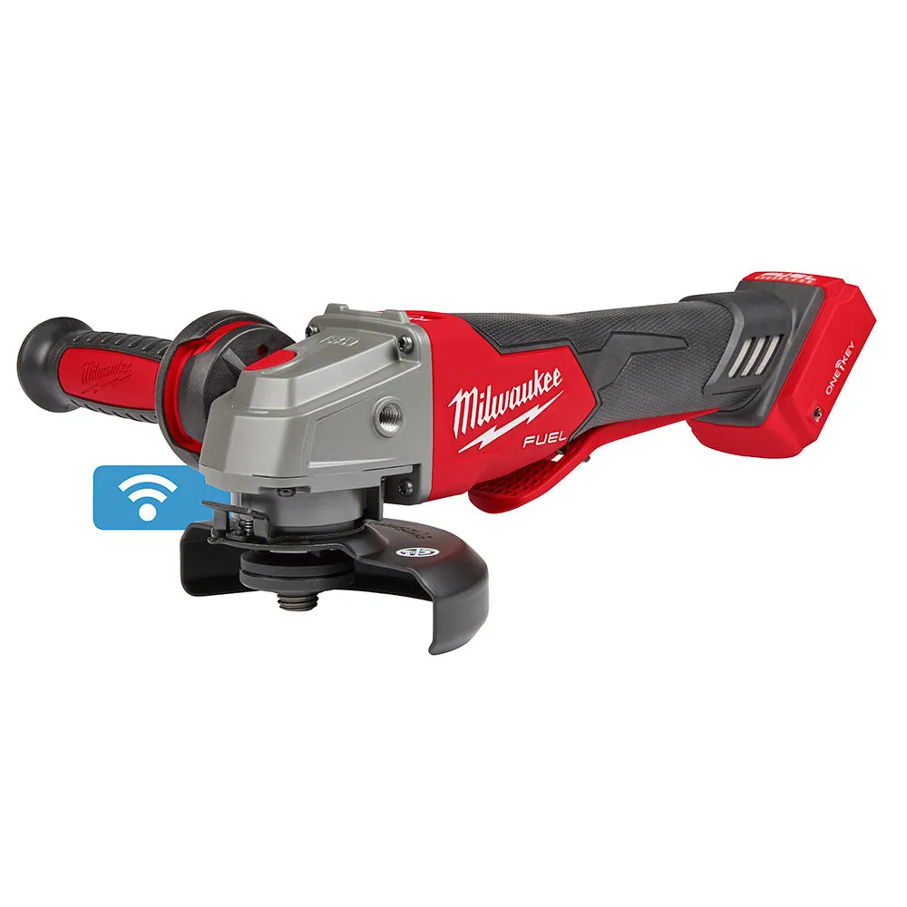 Milwaukee 2882-20 M18 FUEL™ 4-1/2" / 5" Braking Grinder w/ ONE-KEY™  Paddle Switch, No-Lock