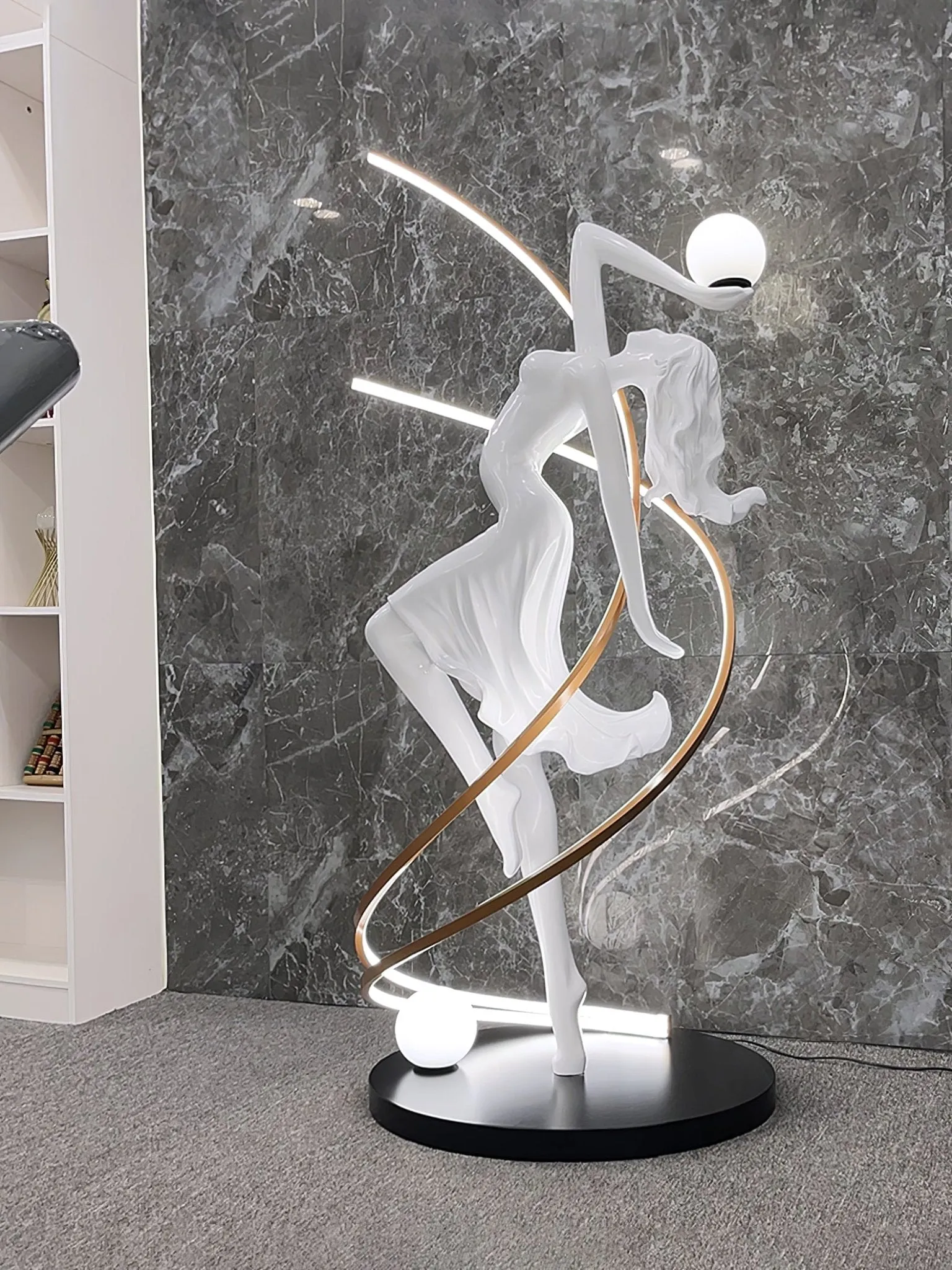 Misha Goddess Statue Floor Lamp