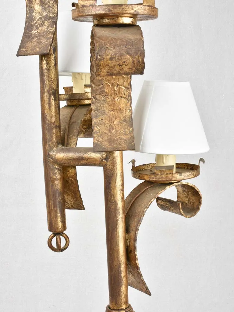 Modern floor lamp with 5 lights - gold 63"