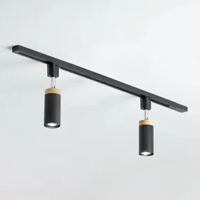 Modern Tubular Track Light for Commercial Use - Metal Spotlight with Semi-Mount Ceiling Design