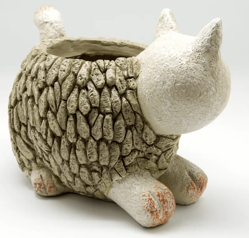 Mosaic Cat Planter