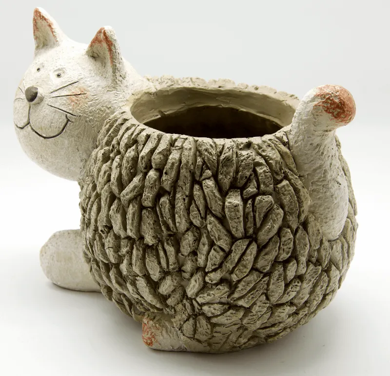 Mosaic Cat Planter