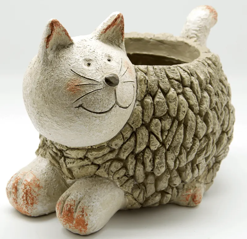 Mosaic Cat Planter