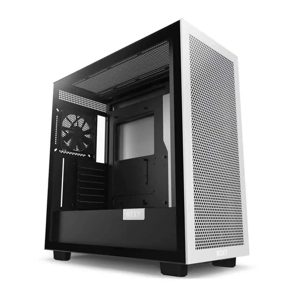 NZXT H7 FLOW MID-TOWER E-ATX CABINET BLACK & WHITE