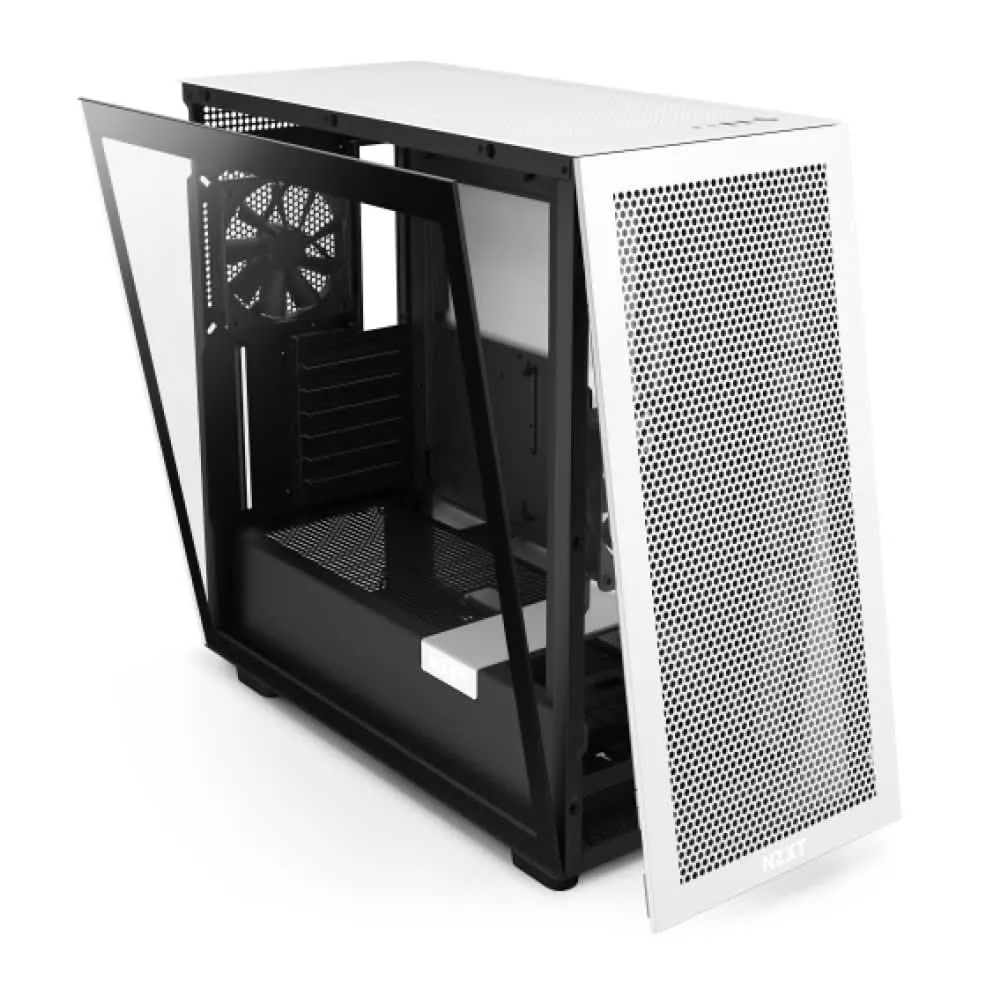 NZXT H7 FLOW MID-TOWER E-ATX CABINET BLACK & WHITE