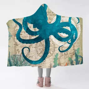 Octopus Love Hooded Blanket