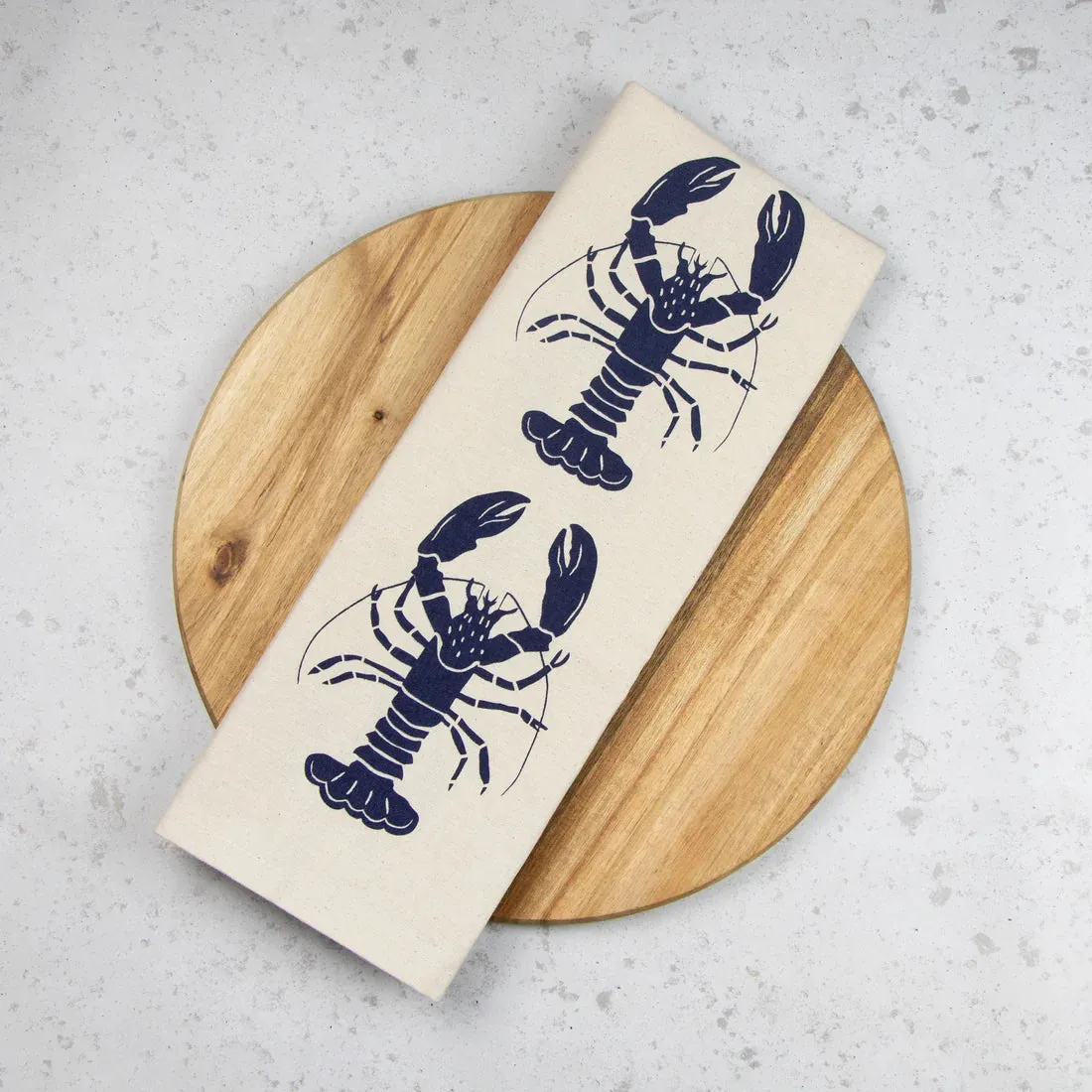 Organic Tea Towels | Blue Lobster