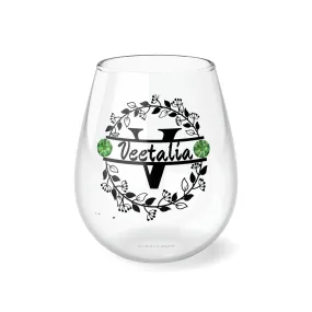 Personalized 2 Birthstone Wine Glass Name,custom name wine glass,monogram wine cup,personalized best man gift,birthstone cup bridesmaid gift