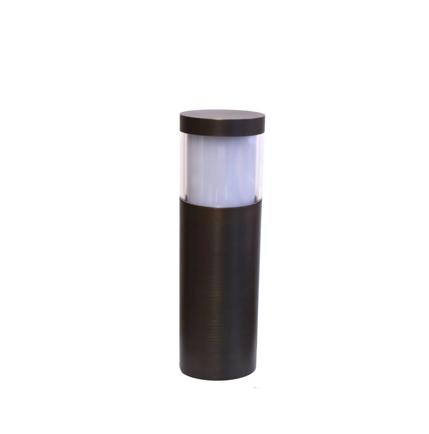 Petite Brilia Cast Brass Bollard Contemporary Pathway Natural Bronze