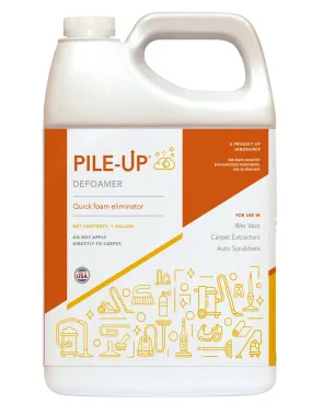 PileUP Defoamer Quick Foam Eliminator Carpet Cleaner - Gallon