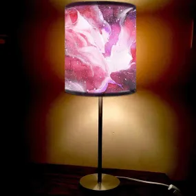 Pink Watercolor Desk Light Lamp for Living Room