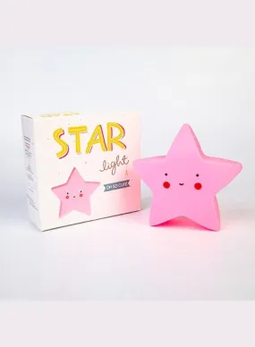 Portable Kids Cartoon Decorative Lights for Children Bedroom Best Birthday Gift for Kids, Home Décor, Kid' Room Decoration, Pink Star