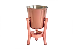 PVD Copper coated Stainless Steel Champagne Cooler with Copper Stand