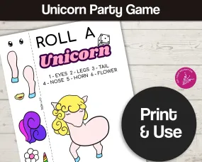 Roll a Unicorn Game