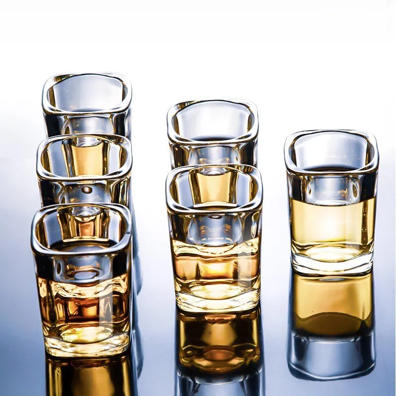 Shot Glass Set with White Wine Glass Cup Holder