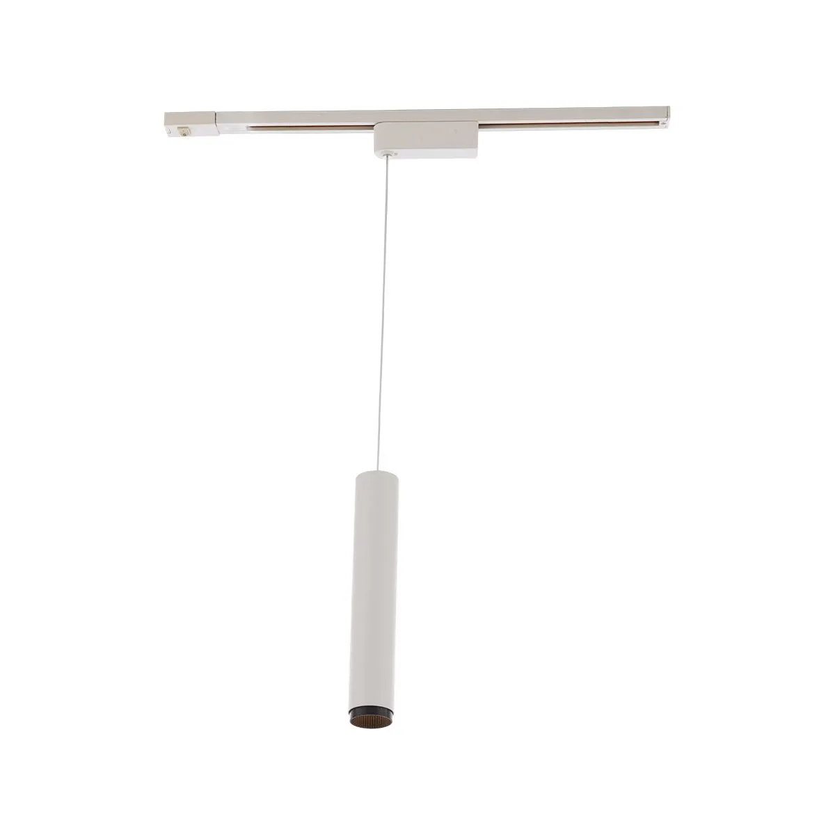 Silo LED Pendant Head 20W 3000K, Halo, White with Black Collar