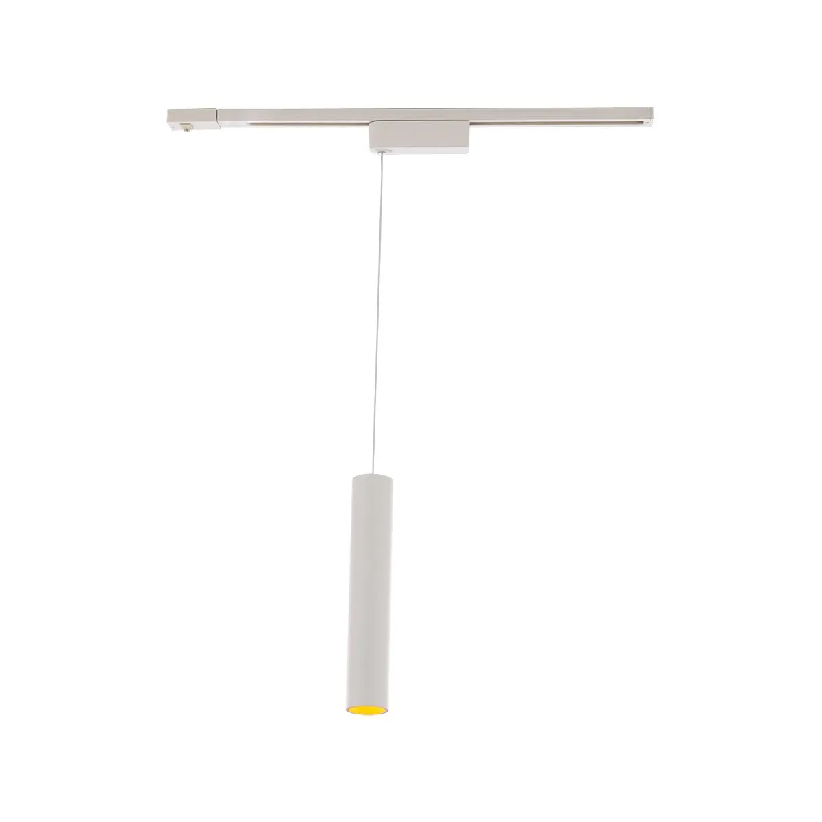 Silo LED Pendant Head 20W 3000K, Halo, White with Gold Collar