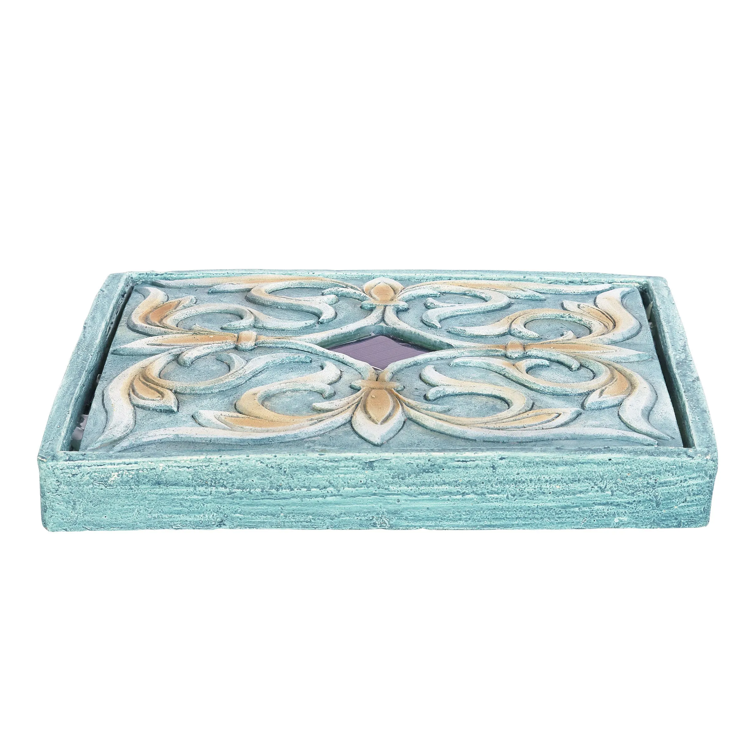 Solar Sea Foam Mediterranean Stepping Stone, 10.5 Inch