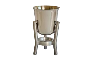 Stainless Steel Mirror Finish Champagne Cooler with Stainless Steel Stand