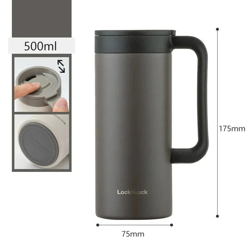 Stylish Stainless Steel Thermos Mug - Keep Your Drinks Cold