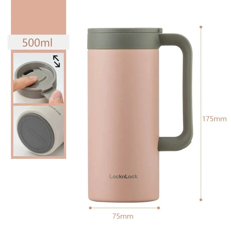 Stylish Stainless Steel Thermos Mug - Keep Your Drinks Cold