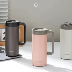 Stylish Stainless Steel Thermos Mug - Keep Your Drinks Cold