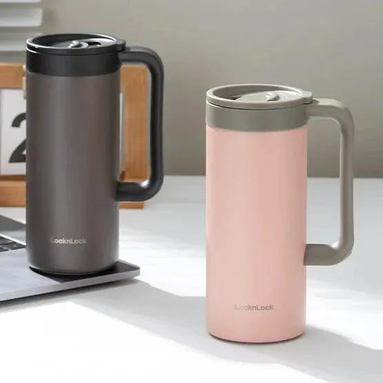 Stylish Stainless Steel Thermos Mug - Keep Your Drinks Cold