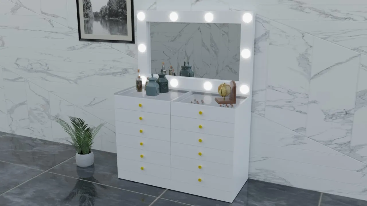 THE MAKEUP MASTER | MAKEUP VANITY WITH LED LIGHTS