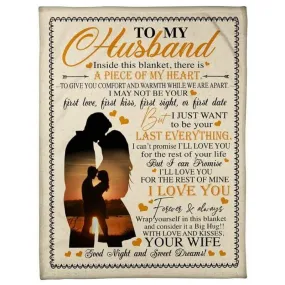 To My Husband - From Wife - A361 - Premium Blanket