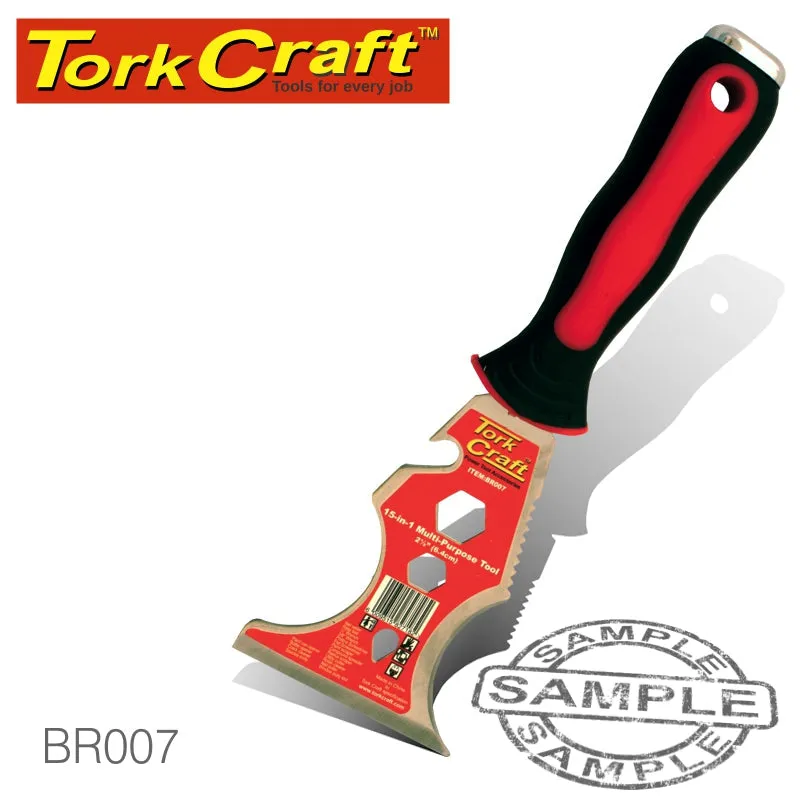 Tork Craft Scraper 15-In-1 Multi-Purpose Tool Stainless Steel