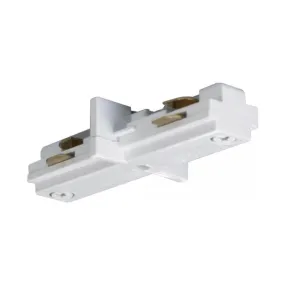 Track Mini Straight Connector White Finish