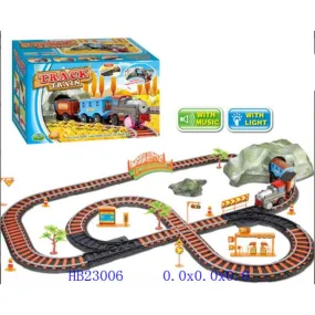 Train Track Set with Music and Lights