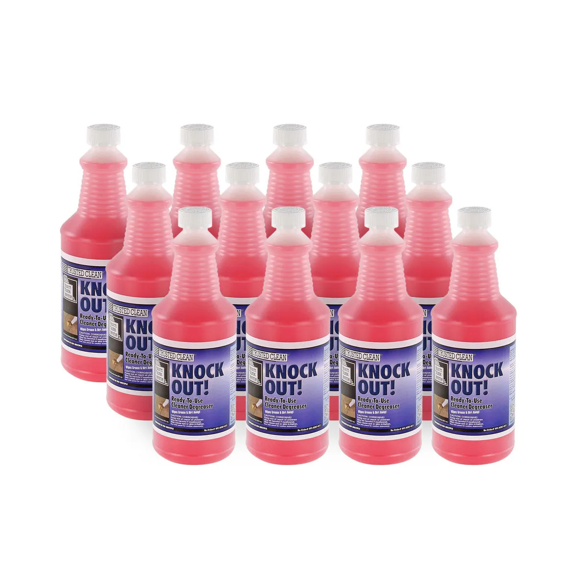 Trusted Clean 'Knock Out' Ready-To-Use Cleaner Degreaser (32 oz Bottles) - Case of 12