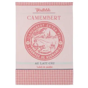 Veritable Camembert Cheese French Jacquard Dish Towel by Coucke